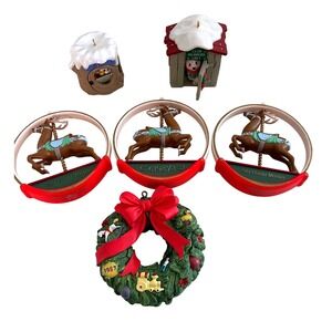 Lot of 6 Hallmark Keepsake Ornament Club Exclusives -1987 +1990